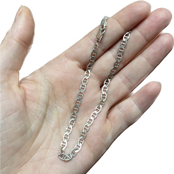 F.N.A. Jewelry - Sterling silver MARINER chain anklet - 4 mm.